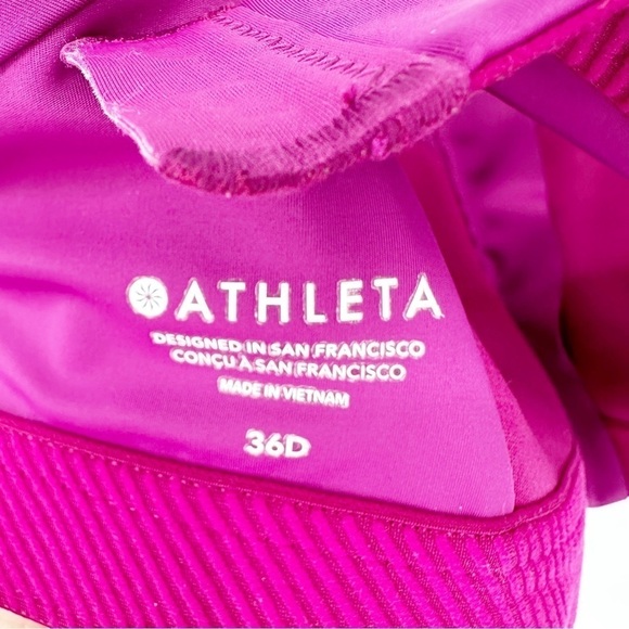 Athleta Purple Advanced Zip Front Bra 36D - Picture 6 of 6